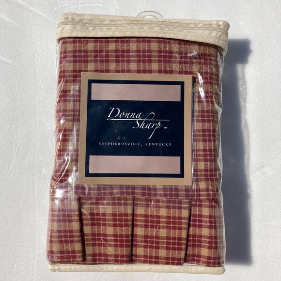 Donna Sharp Other - Donna Sharp Euro Sham Campfire Plaid 25” x 25” Square Cotton Rust Red Tan New